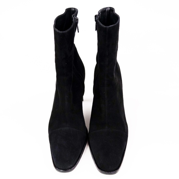 Vintage Joan Helpern Suede Ankle Boots Booties - Picture 3 of 6